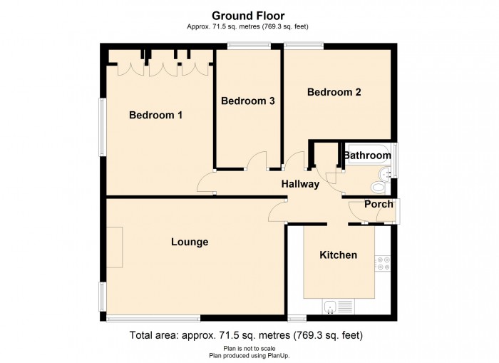 Floorplan for High Trees, Trefechan, Merthyr Tydfil CF48 2LE