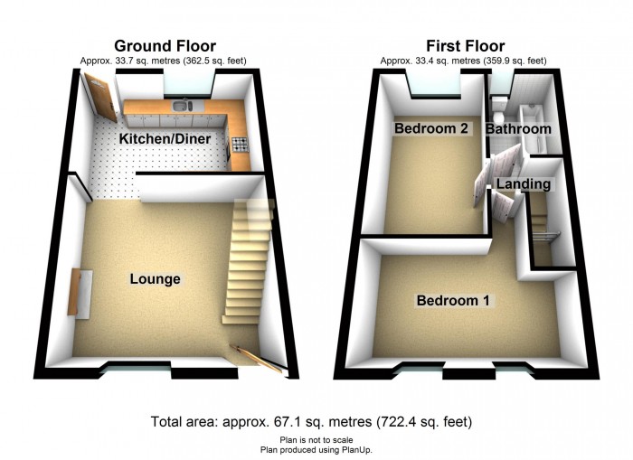 Floorplan for Balaclava Road, Dowlais, Merthyr Tydfil, CF48 3BW