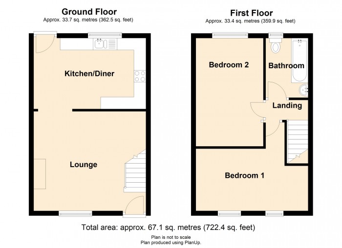 Floorplan for Balaclava Road, Dowlais, Merthyr Tydfil, CF48 3BW