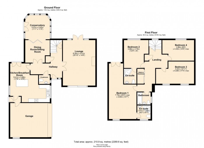 Floorplan for Winchfawr Park, Heolgerrig, Merthyr CF48 1TL