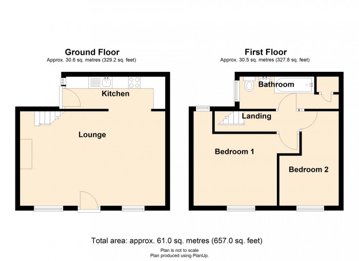 Floorplan for William Street, Morgantown, Merthyr Tydfil, CF47 8ND