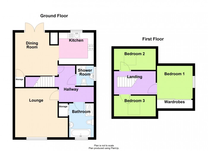 Floorplan for Shirley Drive, Heolgerrig, Merthyr Tydfil, CF48 1SE