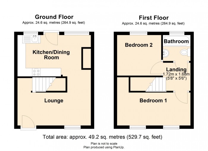 Floorplan for Lower Stanley Terrace, Elliots Town, New Tredegar, NP24 6DS