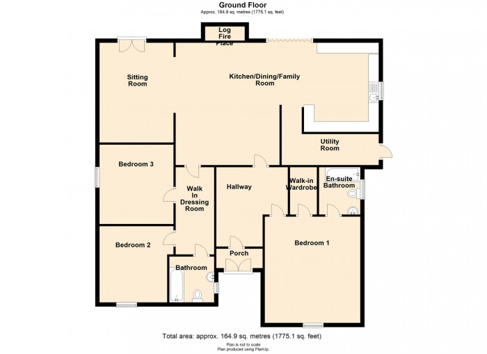 Floorplan for Fforest View Close, Greensway, Abertysswg, Rhymney, Tredegar, Caerphilly