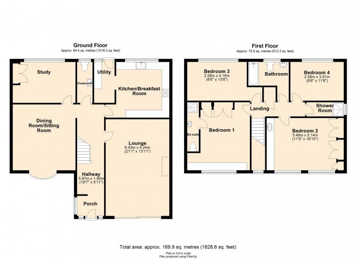 Floorplan for The Coppice, Tonteg CF38 1TH