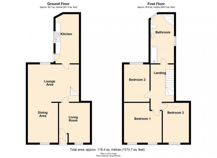 Floorplan for Abermorlais Terrace, Merthyr Tydfil CF47 8HU