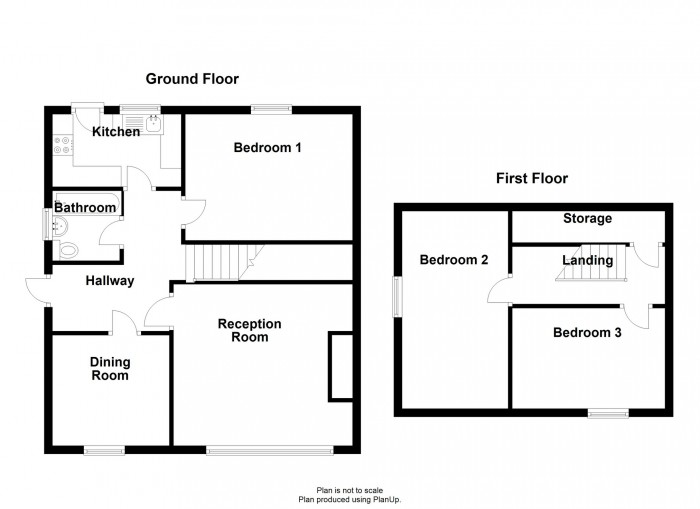 Floorplan for Milbourne Close, Merthyr Tydfil, CF47 0UH