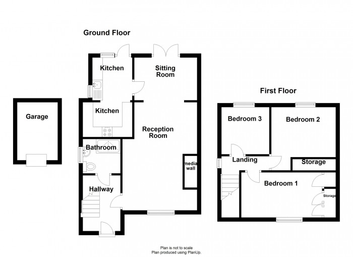 Floorplan for Marwyn Gardens, Bargoed, CF81 8PZ