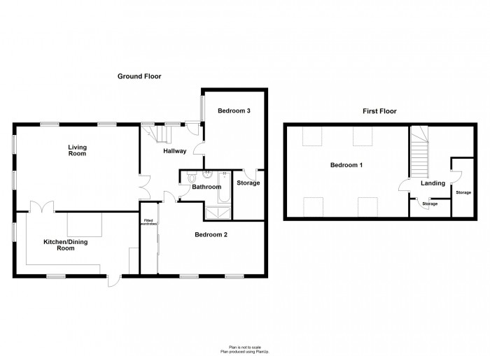 Floorplan for Pontsarn Flats, Pontsarn, Merthyr Tydfil, CF48 2TR