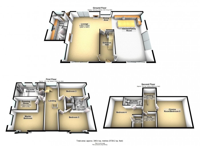 Floorplan for Bay Tree House, Swansea Road, Merthyr Tydfil