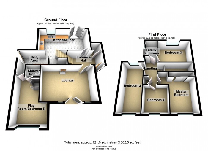 Floorplan for Coed-yr-esgob, Llantrisant, Rhondda Cynon Taf, CF72 8EL