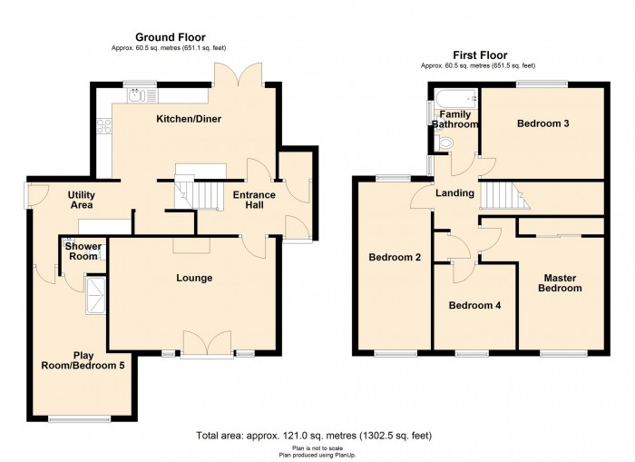 Floorplan for Coed-yr-esgob, Llantrisant, Rhondda Cynon Taf, CF72 8EL