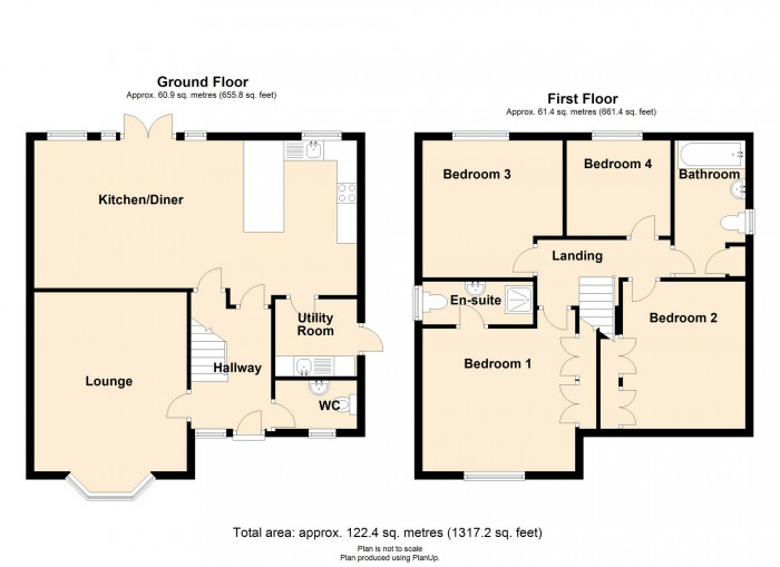 Floorplan for Parc Cwm Pant Bach, Merthyr Tydfil, CF48 1TQ