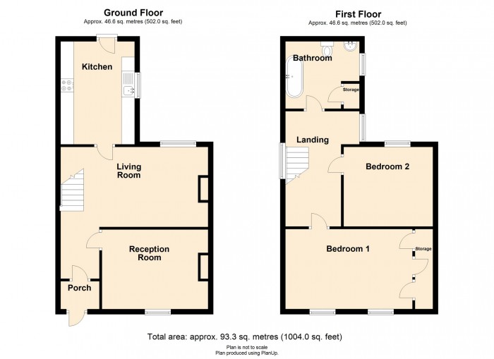 Floorplan for Blanche Street, Dowlais, Merthyr Tydfil, CF48 3PE