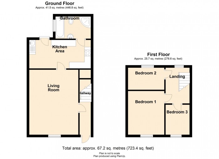 Floorplan for Pleasant View, Bedlinog, Treharris, CF46 6SF