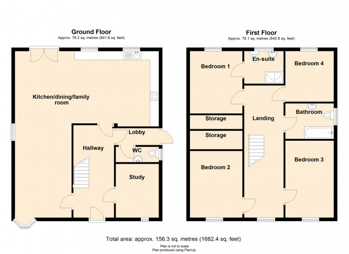 Floorplan for River View Villas, Aberfan, Merthyr Tydfil, CF48 4RZ