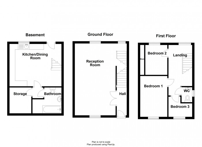 Floorplan for Bryntaf, Aberfan, Merthyr Tydfil, CF48 4PJ