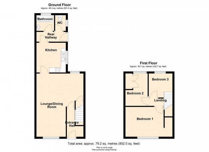 Floorplan for Edgar Street, Merthyr Tydfil