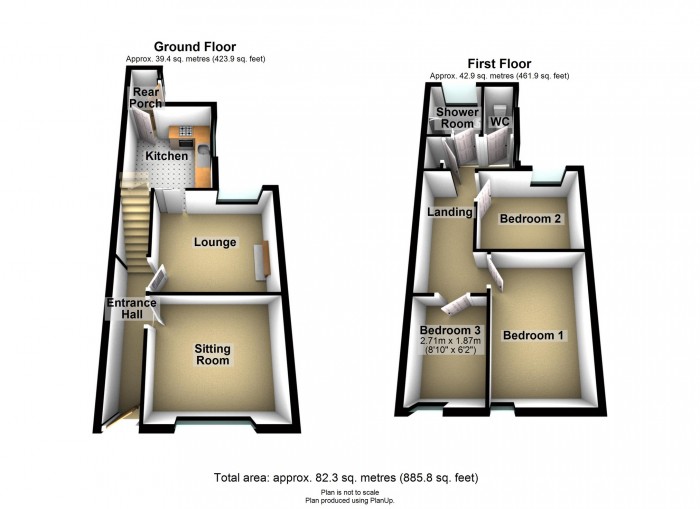 Floorplan for Highland View, Merthyr Tydfil