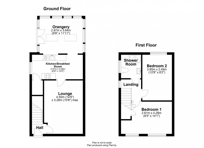 Floorplan for Foel View Close, Llantwit Fardre, Pontypridd