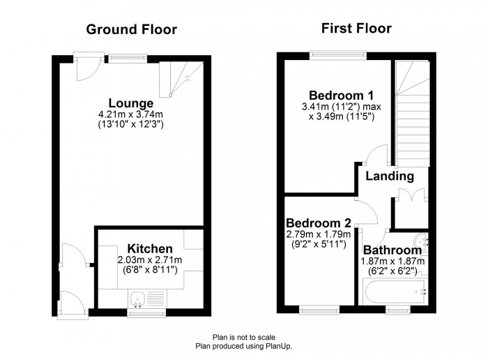 Floorplan for Clos Caradog, Llantwit Fardre, CF38 2DQ