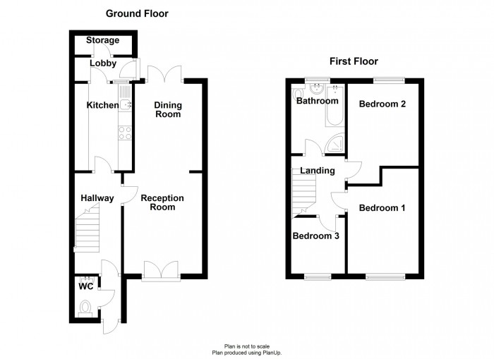 Floorplan for Lupin Close, Merthyr Tydfil, CF47 9DW