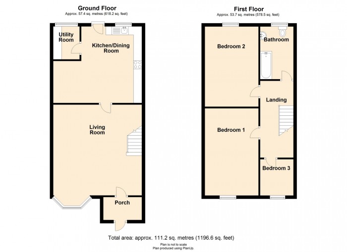 Floorplan for Parrot Row, Blaina, Abertillery, Blaenau Gwent, NP13 3AH