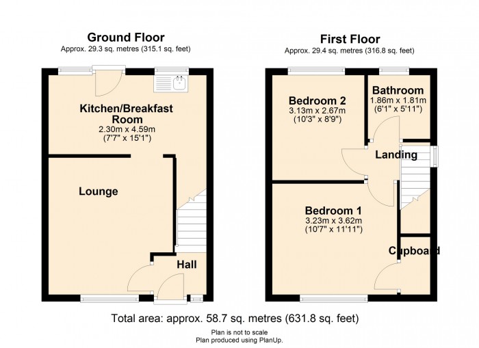 Floorplan for Heol Seward, Beddau, Pontypridd CF38 2SR