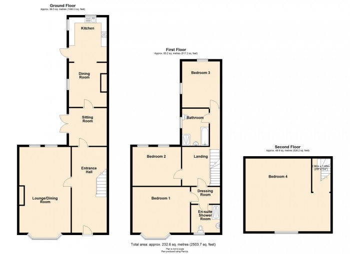 Floorplan for The Walk, Merthyr Tydfil, CF47 8RS