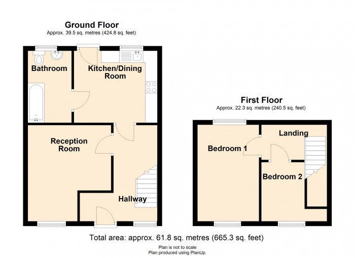 Floorplan for Alma Street, Dowlais, Merthyr Tydfil,CF48 3RP