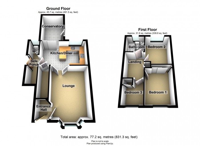 Floorplan for Trevithick Gardens, Merthyr Tydfil