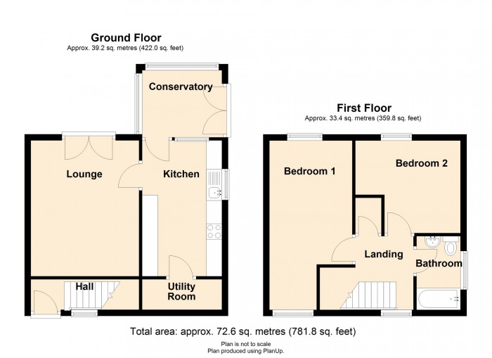 Floorplan for Oak Road, Merthyr Tydfil, CF47 9NS