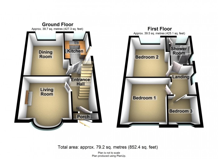 Floorplan for Cotham, Heol-y-Mynydd, Cefn Coed, Merthyr Tydfil