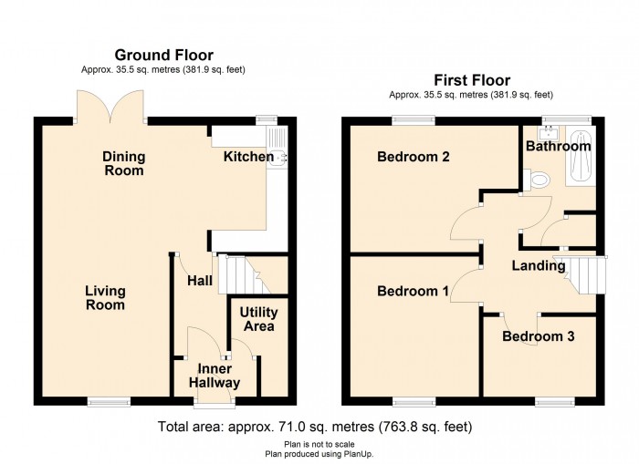 Floorplan for Hawthorn Avenue, Merthyr Tydfil, CF47 9RT