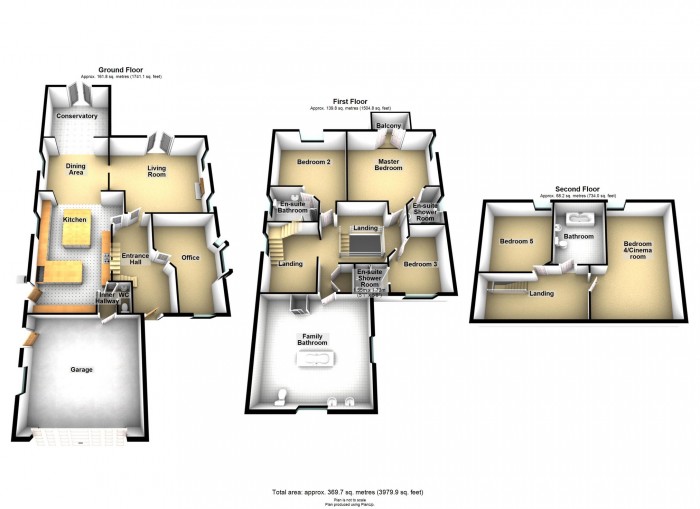 Floorplan for Maes Yr Awelon, Swansea Road, Merthyr Tydfil