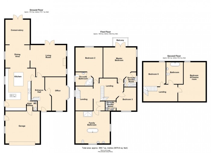 Floorplan for Maes Yr Awelon, Swansea Road, Merthyr Tydfil