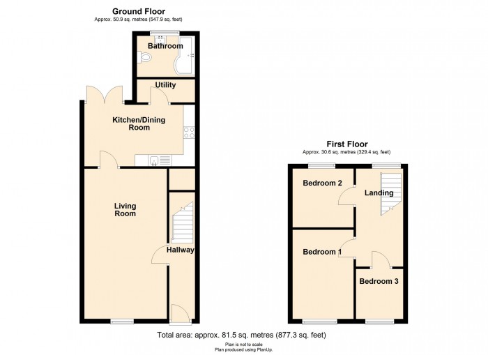 Floorplan for Woodland Terrace, Merthyr Tydfil, CF47 0NL