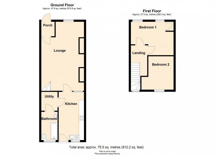 Floorplan for Brynglas Street, Merthyr Tydfil, CF47 9UT