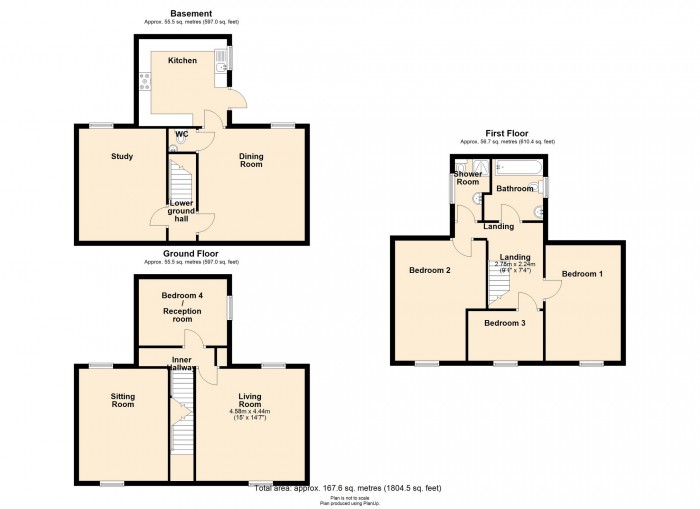 Floorplan for Dan-y-Parc, Merthyr Tydfil, CF47 0AX