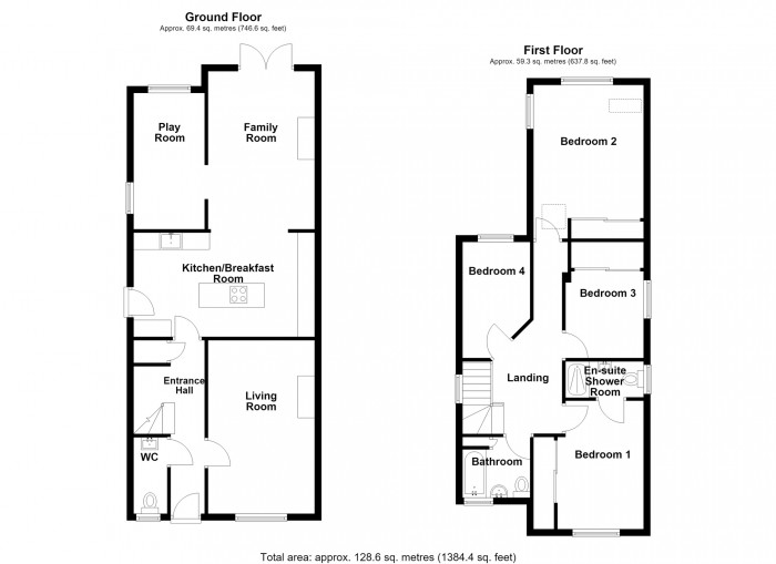 Floorplan for Japonica Drive, Merthyr Tydfil
