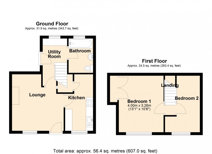 Floorplan for Swansea Road, Clwydyfagwyr, Merthyr Tydfil