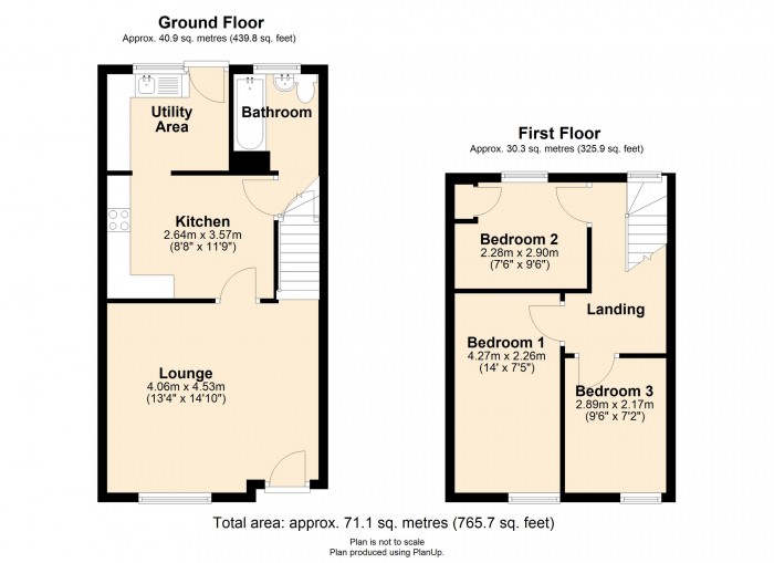 Floorplan for Tylacelyn Road, Tonypandy CF49 1JR