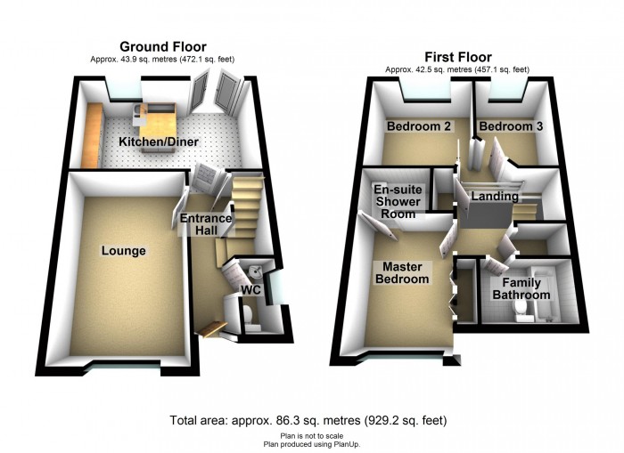 Floorplan for Parc Cwm Pant Bach, Merthyr Tydfil