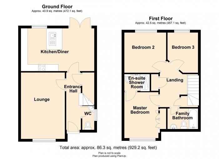 Floorplan for Parc Cwm Pant Bach, Merthyr Tydfil