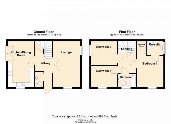 Floorplan for Woodland Walk, Merthyr Tydfil, CF48 1AQ