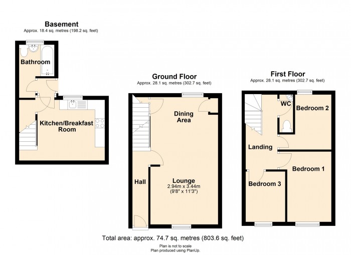 Floorplan for Charles Street, Porth CF39 9YD