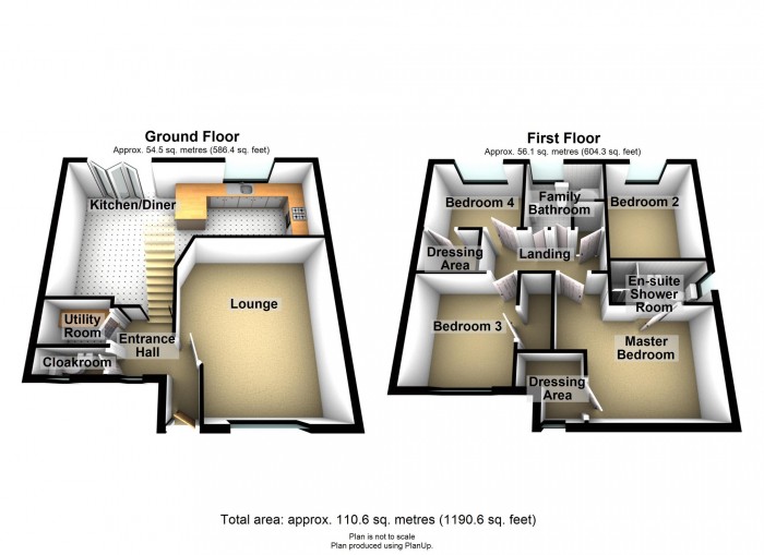 Floorplan for Criccieth Grove, Merthyr Tydfil