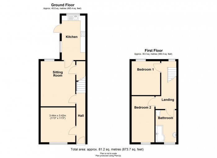 Floorplan for Gelligaled Road, Ystrad, Pentre CF41 7RQ