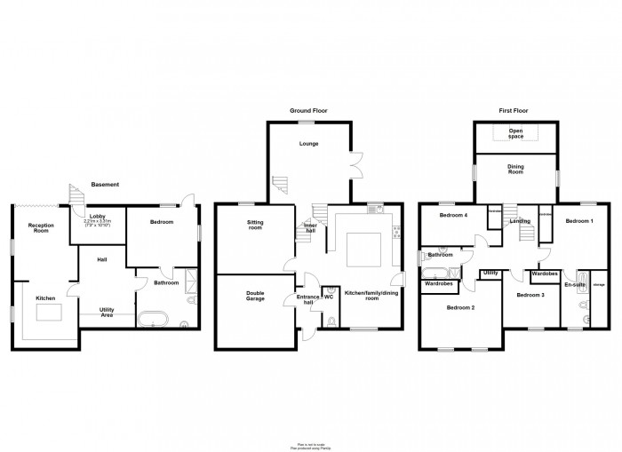 Floorplan for Sandbrook Villas, Courtland Terrace, Merthyr Tydfil, CF47 0DQ