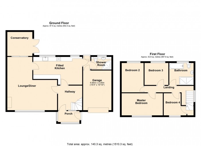 Floorplan for Lakeside Gardens, Merthyr Tydfil, South Glamorgan